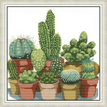 Cactus en punto de cruz